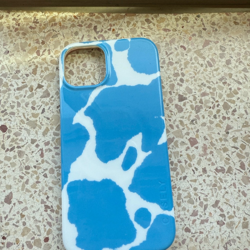 Blue and White Phone Case